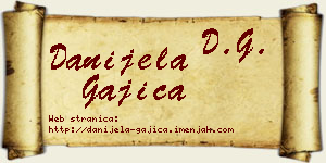 Danijela Gajica vizit kartica
